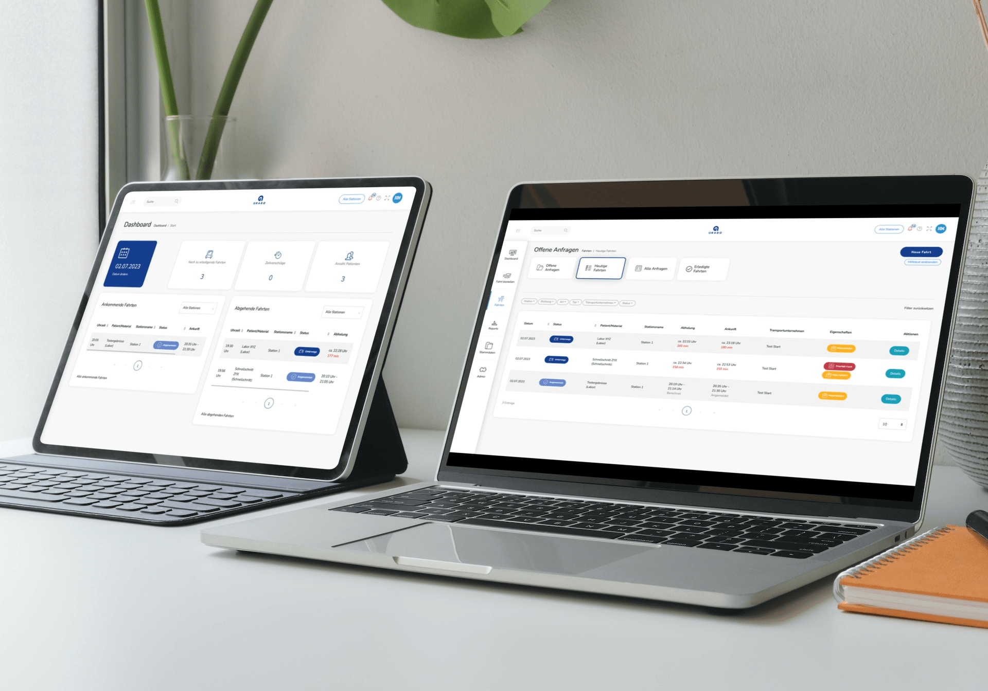 Einfache Online-Bestellung und Überblick