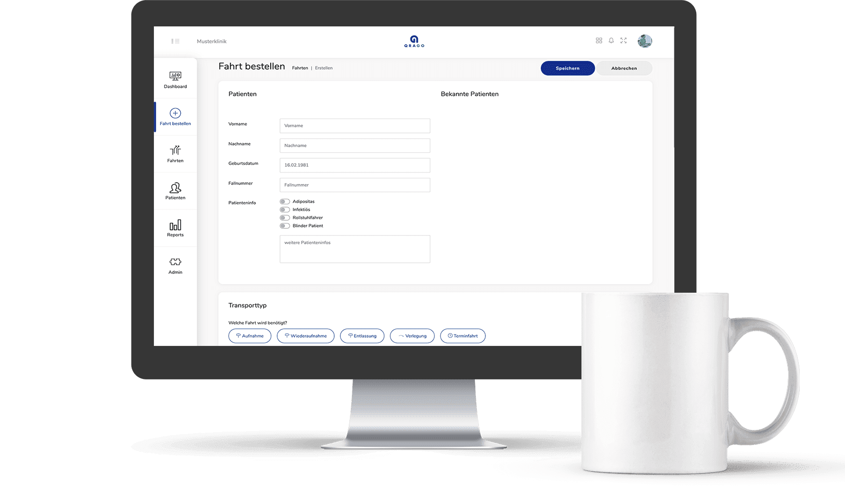 Bestellen von Patientenfahrten einfach gelöst