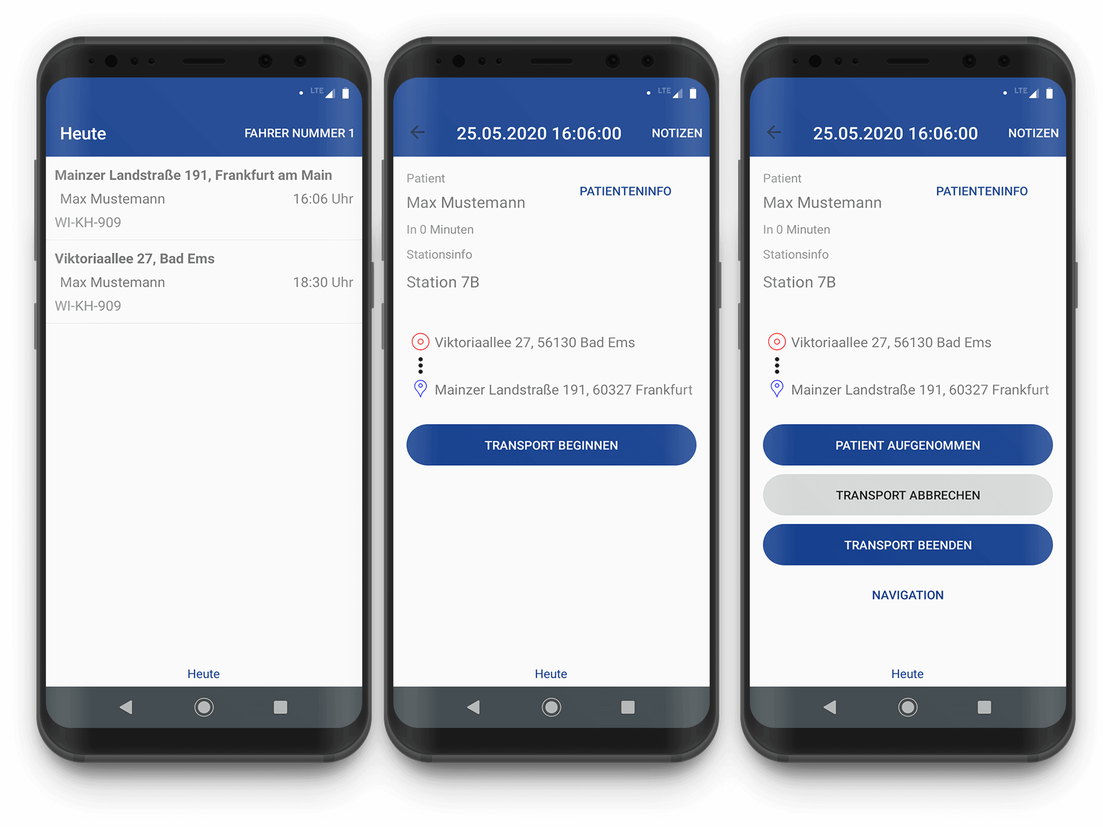 Fahrer erhalten bei QraGo alle Information über die App